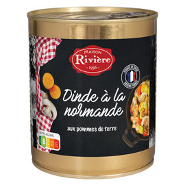 DINDE A LA NORMANDE AUX PDT 800g