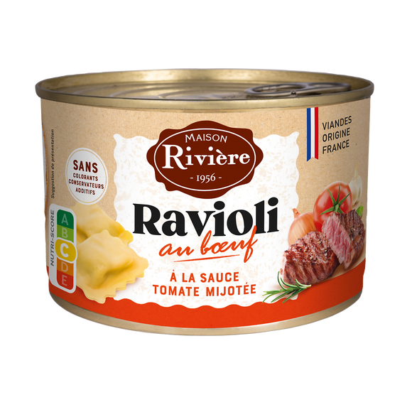 Ravioli au boeuf MAISON RIVIERE 400g