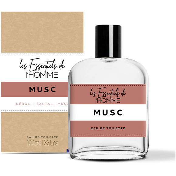 Eau de Toilette Musc LES ESSENTIELS DE L'HOMME 100ml