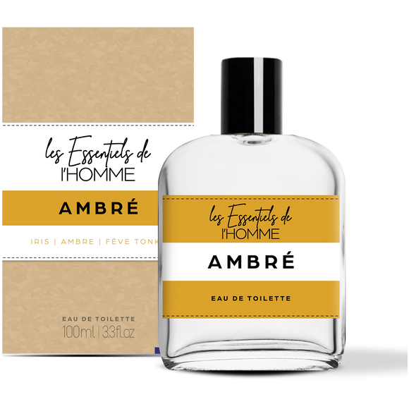 Eau de Toilette Ambré LES ESSENTIELS DE L'HOMME 100ml