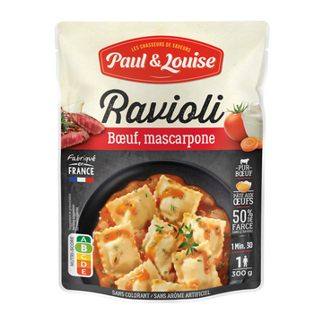 Ravioli Boeuf Mascarpone PAUL ET LOUISE sachet 300g