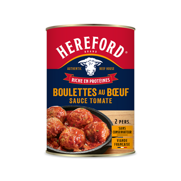 Boulettes de boeuf à la sauce tomate HEREFORD 400G