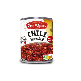 Chili corn carne PAUL & LOUISE boite 1/2 400g