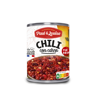 Chili corn carne PAUL & LOUISE boite 1/2 400g