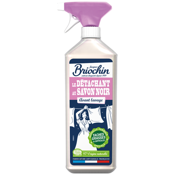 Le détachant avant lavage au savon noir Ecocert BRIOCHIN, spray de 500ml
