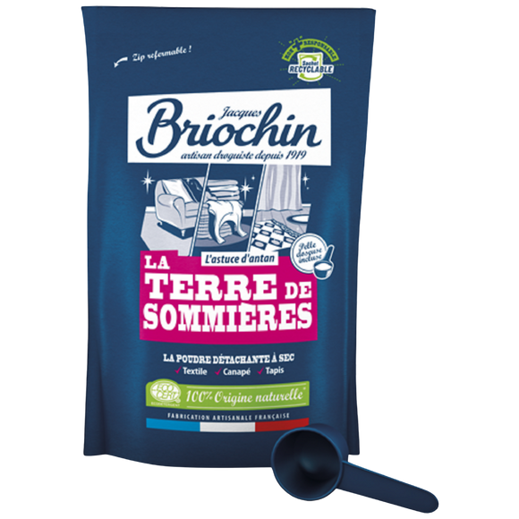 Détachant à sec terre de Sommmières écocert BRIOCHIN, 300g