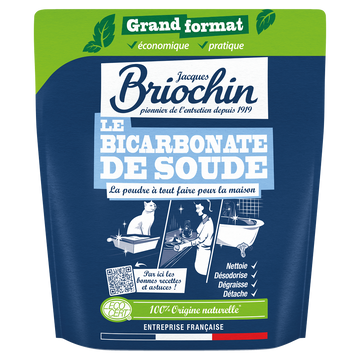 Nettoyant poudre Le bicarbonate de Soude BRIOCHIN, doypack de 900g