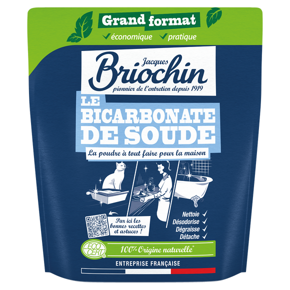 Nettoyant poudre Le bicarbonate de Soude BRIOCHIN, doypack de 900g