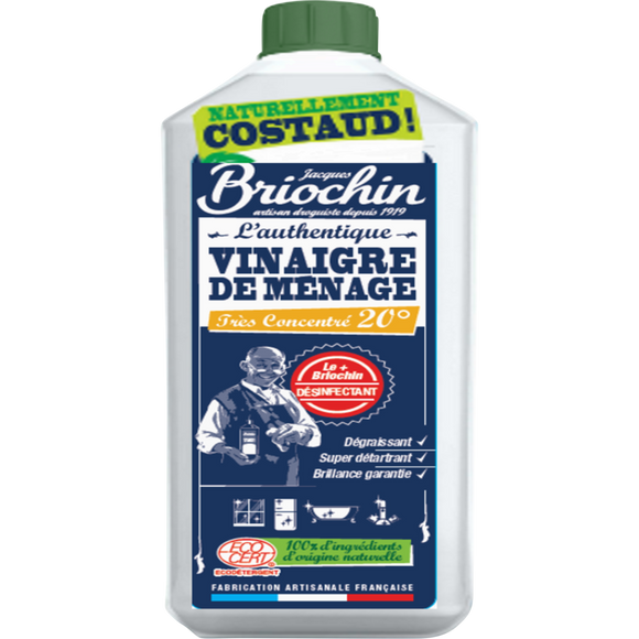 L'authentique vinaigre ménage 20° agrumes ecocert BRIOCHIN, 1l