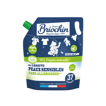 Recharge lessive sans parfum au savon noir BRIOCHIN 1,7l