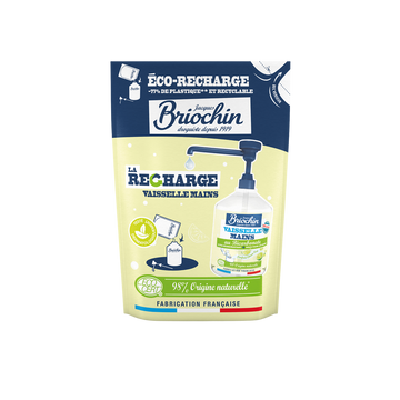 Liquide vaisselle main citron vert écocert BRIOCHIN rec.450ml