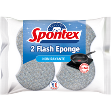 Éponges grattantes non rayantes Flash SPONTEX, x2