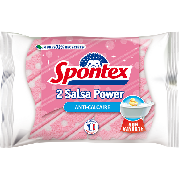 Éponges végétales pour salle de bain Salsa SPONTEX, x2