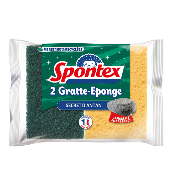 Gratte éponge Secret d'Antan SPONTEX, x2