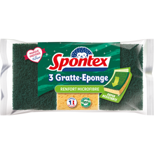 Grattes éponge avec microfibres SPONTEX, x3