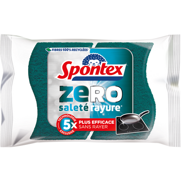 Gratte éponge délicates zéro saleté/rayure Spontex x2