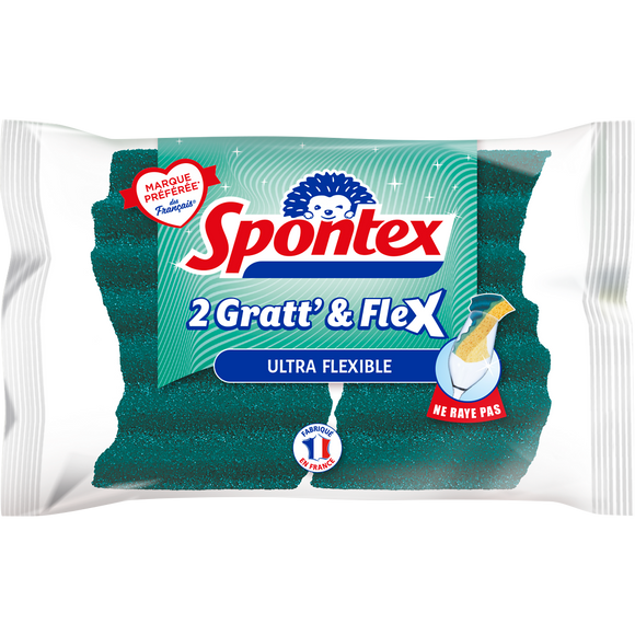 Eponges gratt&flex SPONTEX x2