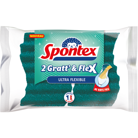 Eponges gratt&flex SPONTEX x2