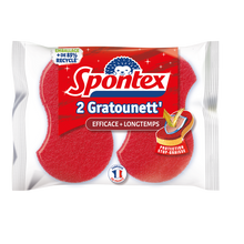 Éponges longue durée Gratounette SPONTEX, x2