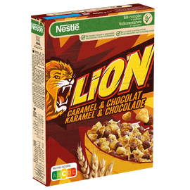 Céréales au caramel et chocolat LION - 400g