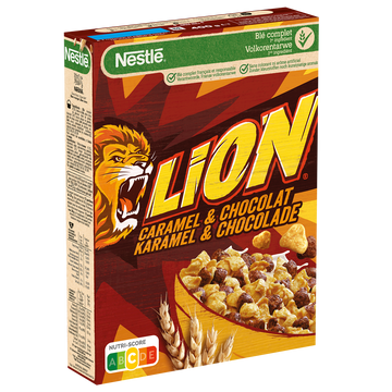 Céréales au caramel et chocolat LION - 400g