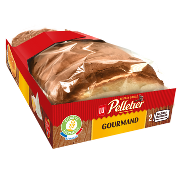 Pain grillé brioché Gourmand Pelletier LU - Boîte de 26 tranches, 300g