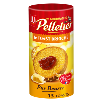 Biscottes toast briochés Pelletier LU - Paquet de 150g