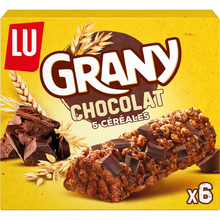 Barres de céréales aux céréales et chocolat GRANY - Boite de 6 - 125g
