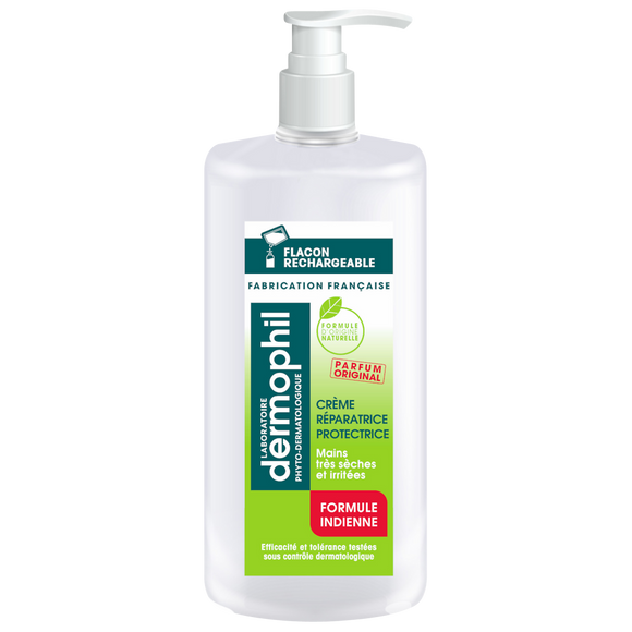 Crème mains formule indienne DERMOPHIL flacon pompe 200ml