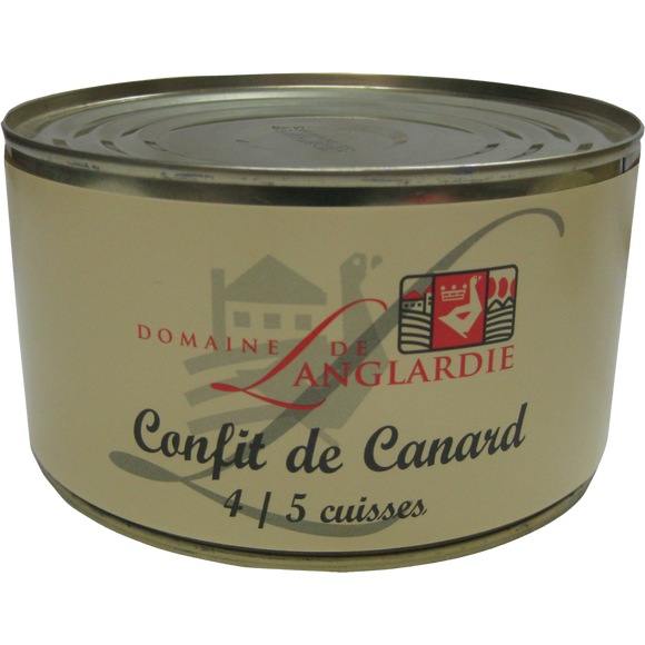 Confit de canard 4 cuisses DOMAINE DE LANGLARDIE, Boîte de 1,25kg