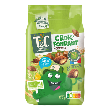 Céréales noisette bio Crok'fondant TERRES ET CEREALES