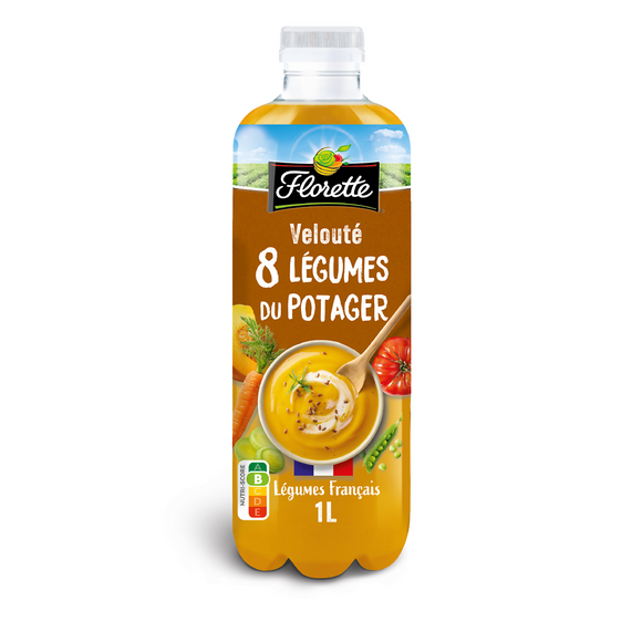 Velouté 8 légumes du potager, FLORETTE, bouteille 1L
