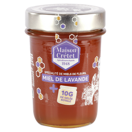 Miel de lavande maritime et gelée royale MIEL CRETET, 250g