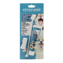 Kit hygiène dentaire chien, VETOCANIS, 202g