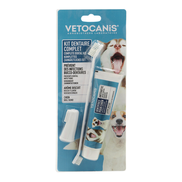 Kit hygiène dentaire chien, VETOCANIS, 202g