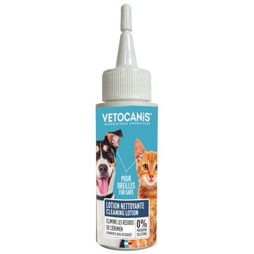 Lotion oreille chien, chat, VETOCANIS, 60ml