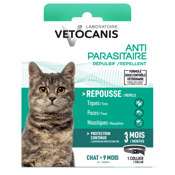 Collier insectif chat, VETOCANIS, 15g