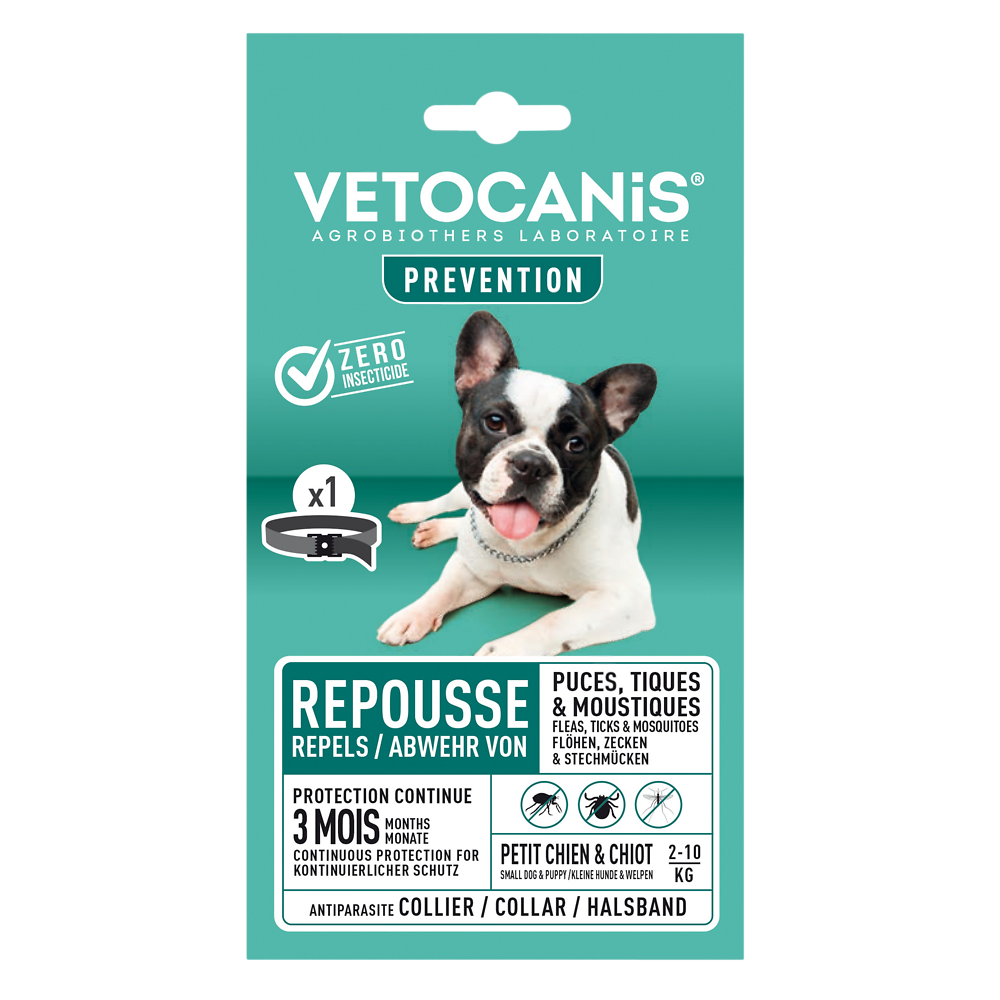 Collier insectifuge pour petit chien VETOCANIS