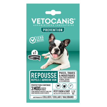 Collier insectifuge pour petit chien VETOCANIS
