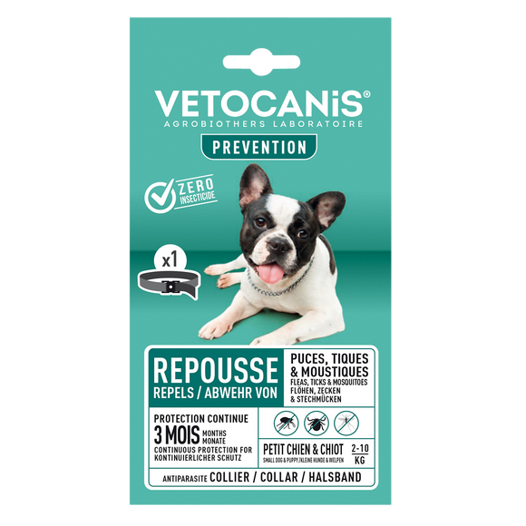 Collier insectifuge pour petit chien VETOCANIS
