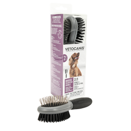 Brosse pneumatique double, VETOCANIS, 157g