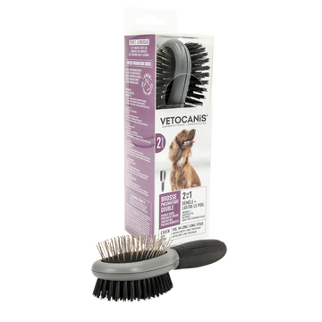 Brosse pneumatique double, VETOCANIS, 157g
