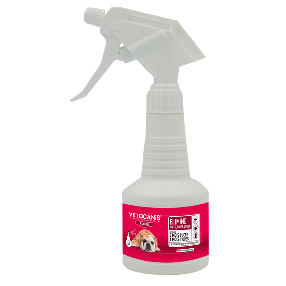 Spray fipronil chats et chiens VETOSOIN, 2,5mg, 250ml
