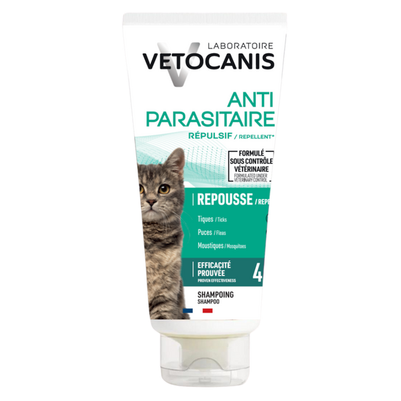 Shampooing antiparasitaire chat VETOCANIS, 300ml