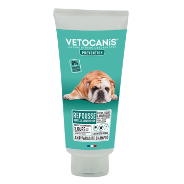 Shampoing antiparasitaire chien VETOCANIS, 300ml
