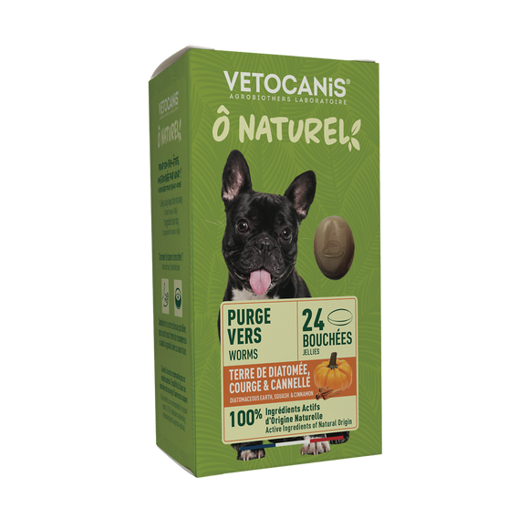 Bouchées purge vers chien VETOCANIS x24