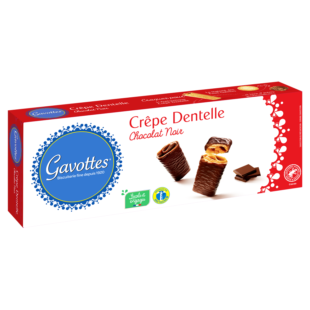 Crêpe dentelle au chocolat noir GAVOTTES, 90g