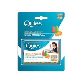 Protections auditives en mousse fluo QUIES, 8 paires