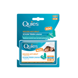 Protection auditive mousse mini QUIES, 8 paires