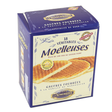 Gaufres moelleuses fourées vanille Madagascar LA DUNKERQUOISE, 5x 3gauffres, étui de 300g